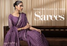 Sapphire-Unstitched-Embroidered-Chiffon-Saree